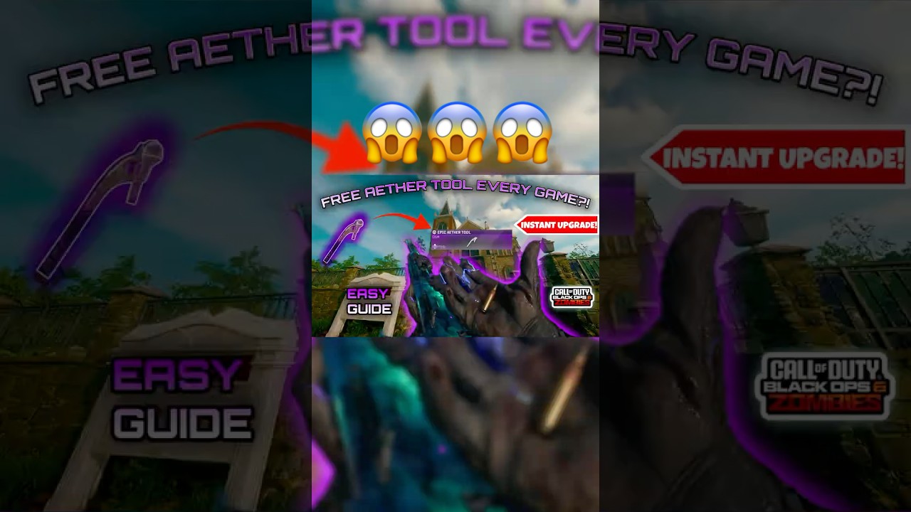 😱БЕСПЛАТНЫЙ трюк с инструментом Aether в Либерти-Фолс в режиме «Зомби» от Black Ops 6!💥(Вы это пр...