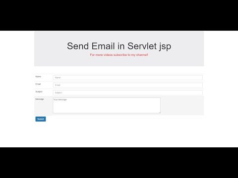 How to send email in java servlet