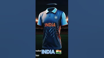 Thumbnail of If AI Design the jersey of world cup team || Cricket Jersey #shorts #treanding