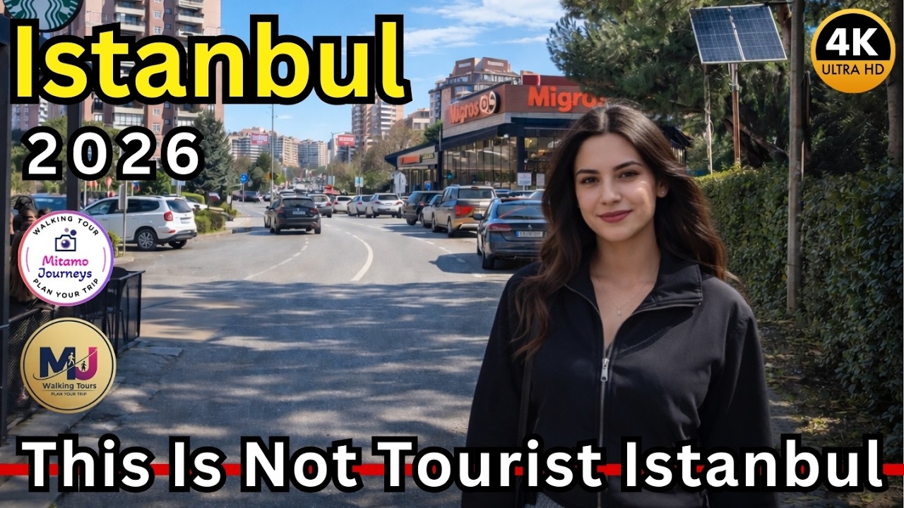 Istanbul Bahçeşehir Street Walk 4K HDR | Cafes, Markets & Real Local Life