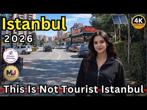 Istanbul Bahçeşehir Street Walk 4K HDR | Cafes, Markets & Real Local Life