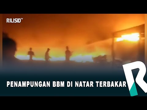Penampungan BBM di Natar Terbakar