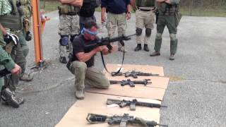 Blindfolded malfunctions demonstration
