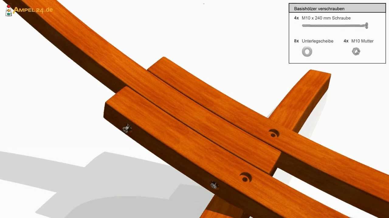 sprecher schuh kta3-25 Aufbauanleitung Hängemattengestell Madagaskar