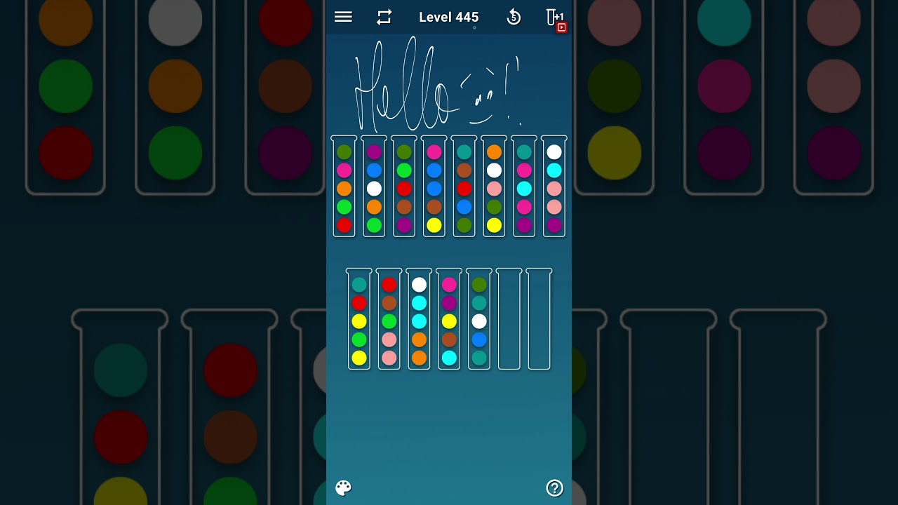 BALL SORT PUZZLE LEVEL 445
