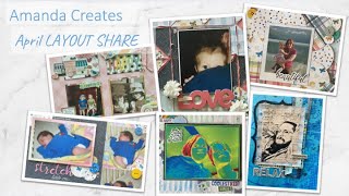 April Layout Share & What I had left