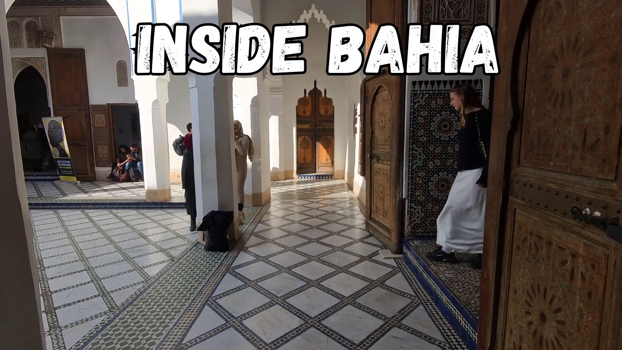 Inside Bahia Palace Marrakech 4K | Peaceful Walking Tour (Real Sounds)