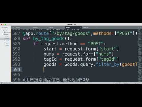 Flask实战34根据分类获取商品信息#flask #python #程序代码