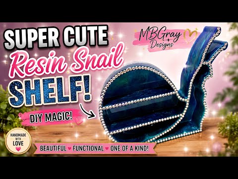 🐌 Super Cute Resin Snail Shelf DIY! 😍 You Won't Believe How Adorable This Turned Out