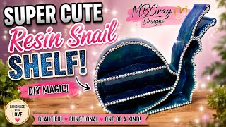 🐌 Super Cute Resin Snail Shelf DIY! 😍 You Wont Believe How Adorable This Turned Out
