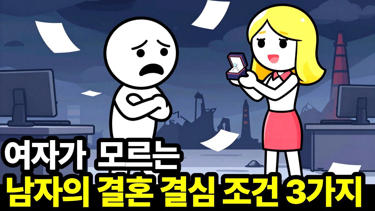 여자들이 모르는 남자의 결혼 결심 조건 3가지 | 5년 연애해도 프러포즈 안 하는 이유