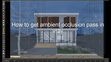 How to get ambient occlusion pass in vray & 3DS MAX