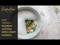 Luke Tipping's Seaweed Custard with Crispy Mussels and Imperial Caviar