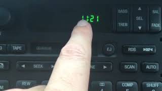 How to set the clock on a 1999 Lincoln Town Car or Ford F150 Pick Up Truck ALPINE stock stereo