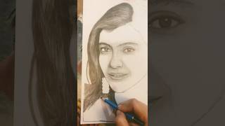 Hair Sketch Tutorial. Kajol Devgan Drawing A Sketch