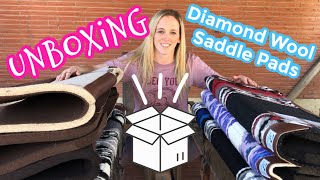 Unboxing: Diamond Wool Saddle Pads + GIVEAWAY