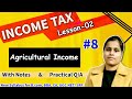 Agriculture Income in Income Tax B.Com, BBA,CA 2025-26. Computation of Agriculture Income income Tax