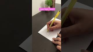 Cute card idea ! #newyear #cardcreations #diy #adorablecrafts #diycraftideas #easycards #diyideas