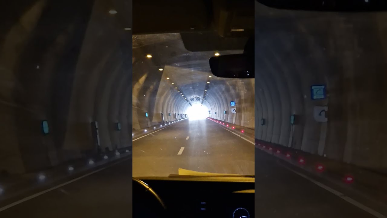 road through the tunnel 