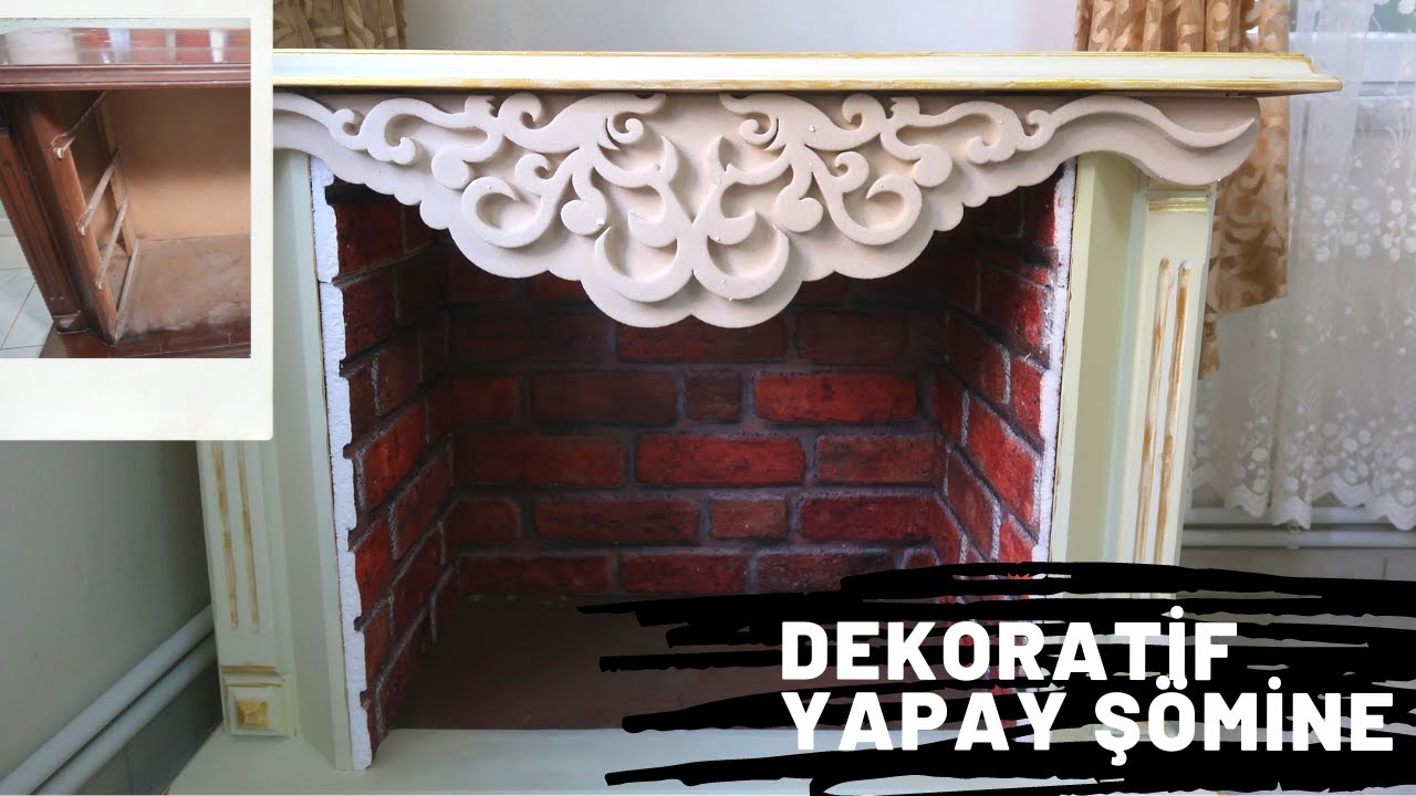 Mobilya Boyama | Dekoratif Yapay Şömine DIY| Kendin yap