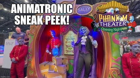 Phantom Theater Opening Nightmare Kings Island Animatronic Sneak Peek 🫨