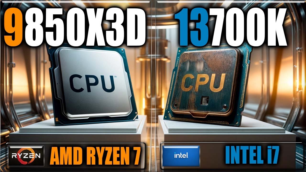 9850X3D vs 13700K Gaming Benchmarks / Applications Tests