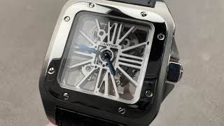 Cartier Santos 100 Skeleton Palladium W2020018 Cartier Watch Review
