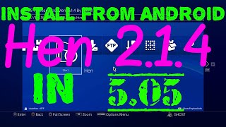 PS4 5 05 Jailbreak From An Android Device PS Phwoar Installation Tutorial