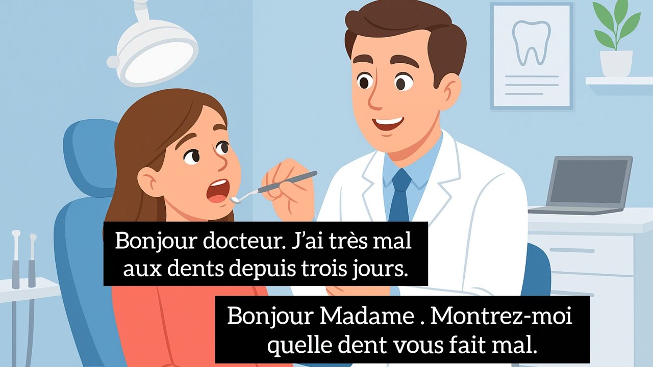 Chez le dentiste 🦷 | French Dialogue for Beginners | Learn Everyday French Conversation