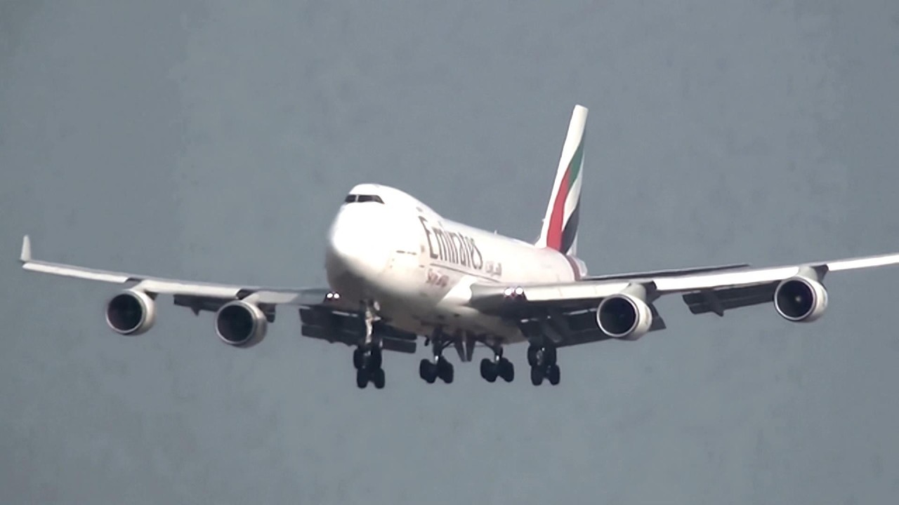 Emirates Skycargo B747-400F at Munich Airport ✈️ Rare Airplane! (4K, UHD, 60fps) 