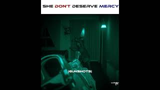 No mercy for her  #shorts #gaming #cod