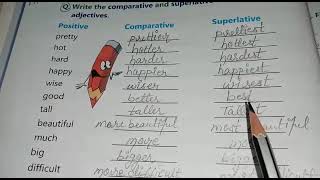 Q.Write the comparative and superlative forms of the following adjectives.part.4