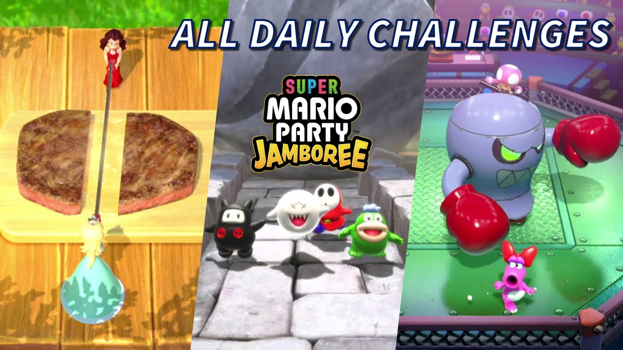 Super Mario Party Jamboree - All 25 Daily Challenges (Master Difficulty)