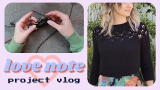 Project Vlog: Knitting a Love Note by Tin Can Knits