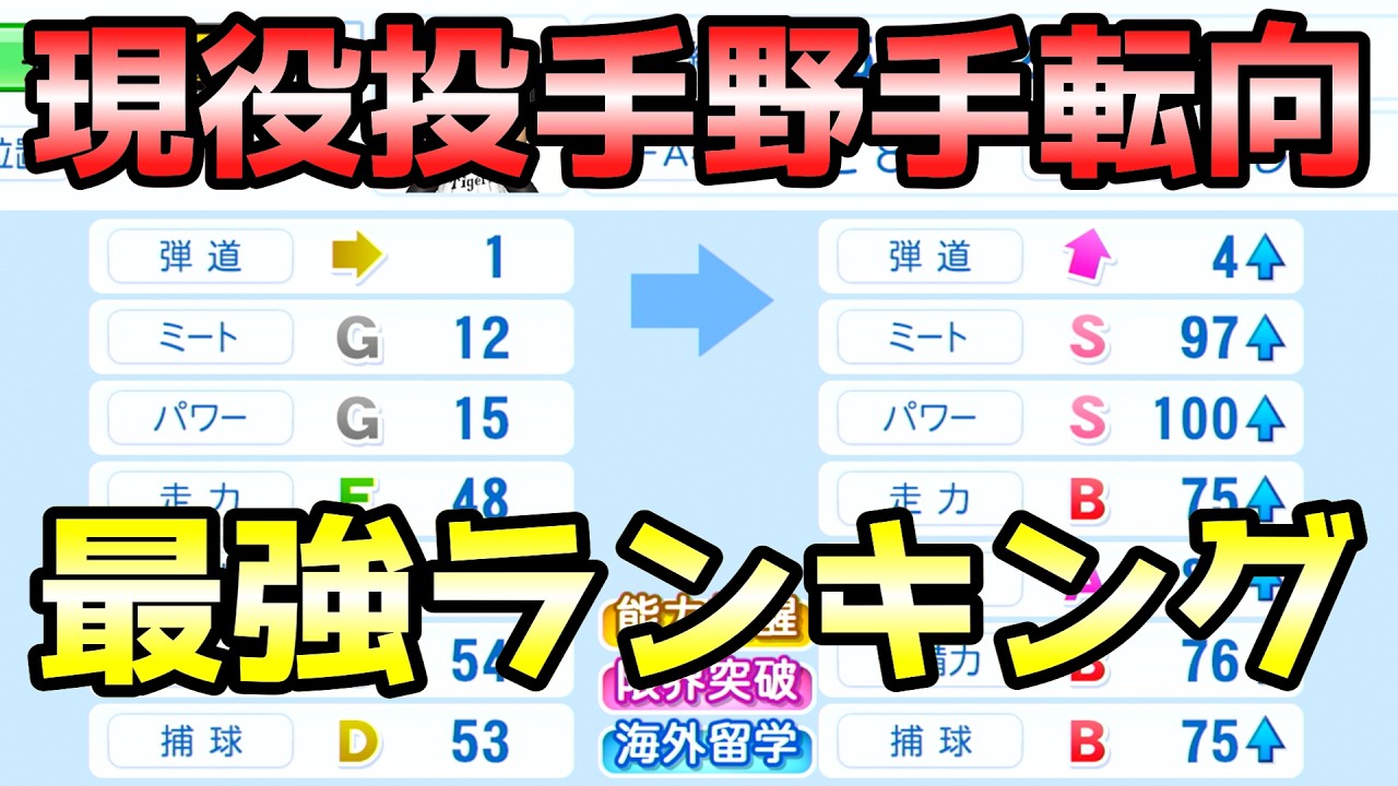 【ペナント】現役投手の野手転向、最強ランキング 【ゆっくり実況】