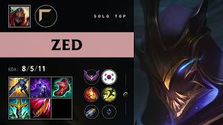 Zed Top vs Renekton - KR Master Patch 26.14