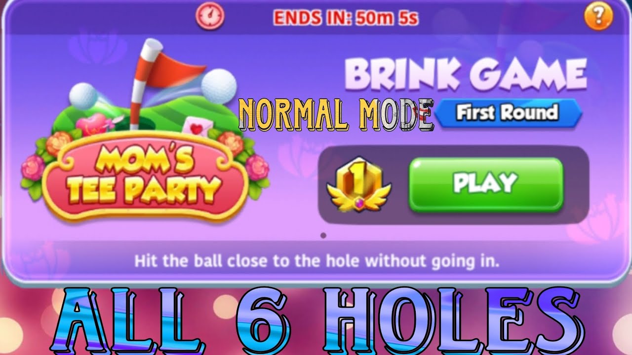 GOLF RIVAL MOM'S TEE PARTY 🎉🌸// BRINK GAME// NORMAL MODE// FIRST ROUND
