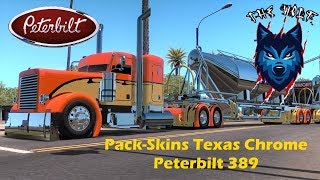 Pack-Skins Texas Chrome Peterbilt 389 Viper2 & ShanekeGame ATS 1.36.x