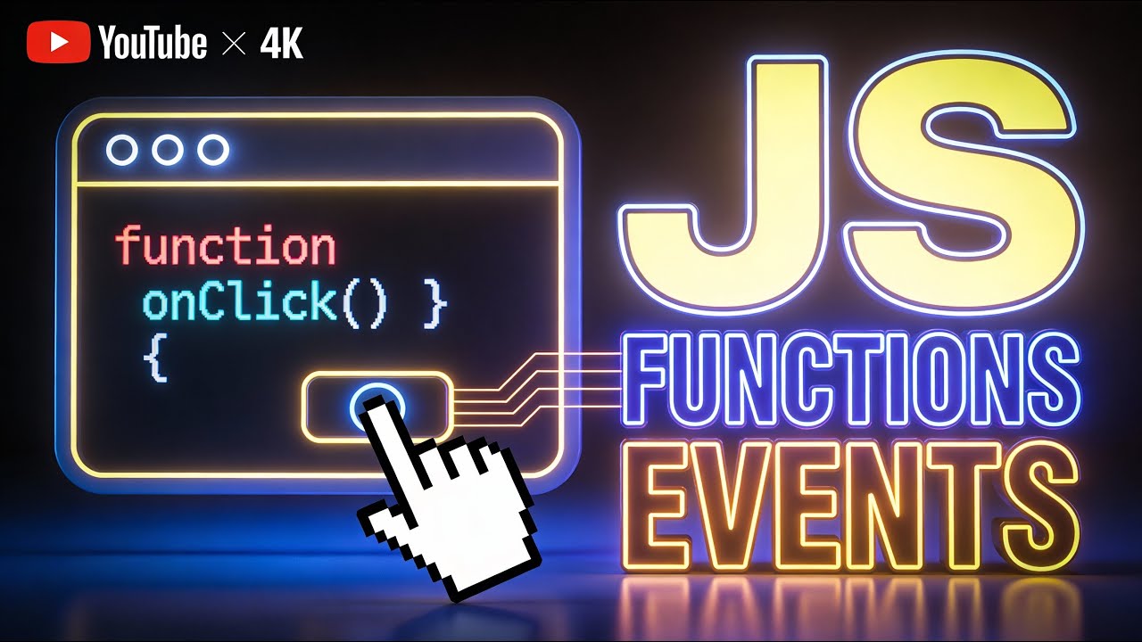 JavaScript Functions & Events Explained | onclick, addEventListener ...