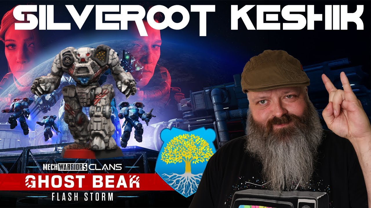 How to Paint Battletech Clan Ghost Bear Silveroot Keshik Mechwarrior 5 Flash Storm DLC