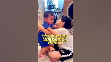 Rafathar Sayang Banget Sama Rayyanza Waktu Jatuh Langsung Dipeluk 😍😍 #shorts #rayyanza #rafathar