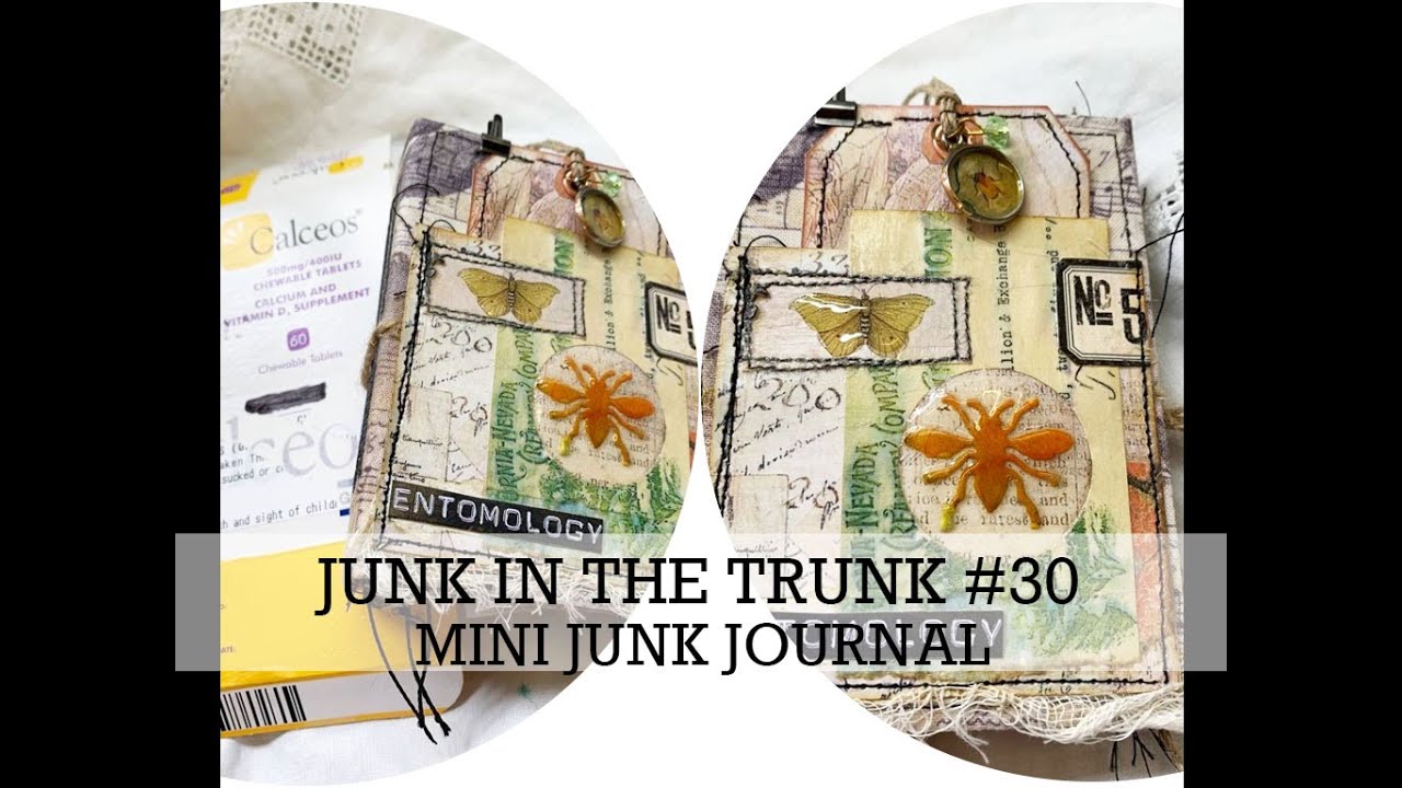 JUNK IN THE TRUNK #30  Mini Junk Journal from packaging