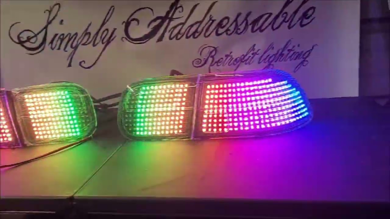 1992 - 1995 Honda civic sedan / coupe custom rgb taillights