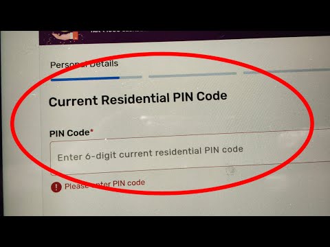 What is the current residence pin code?
