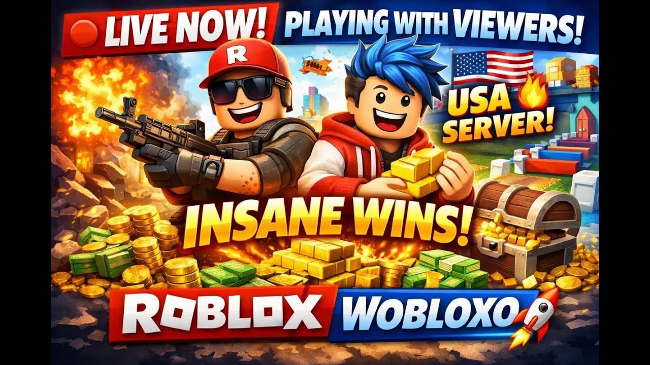 Roblox Live Stream 🔥 Playing With Viewers & Winning Big! | Wobloxo