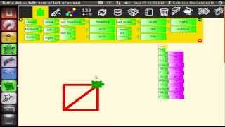 How to draw a house in Turtle Art