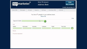 Text Marketer Bulk SMS Address Book Feature video