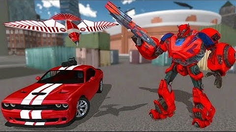 Muscle Car Robot Eagle Transform Game (Minja Studio) - Android Gameplay