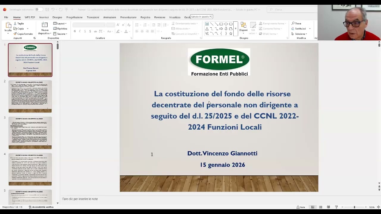 Anteprima  15-01- La costituzione del fondo delle risorse decentrate del personale non dirigente.