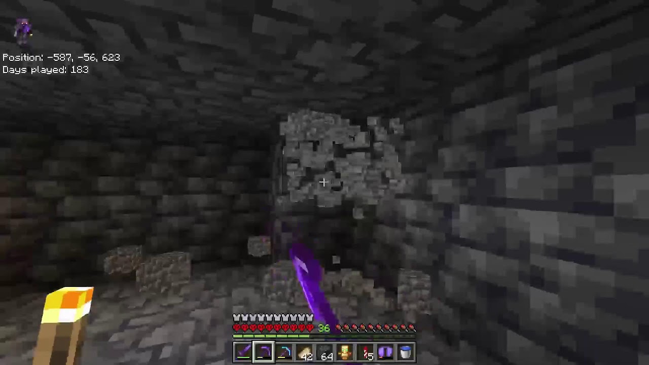 Minage de diamant pour avoire le beacon - Hardcore